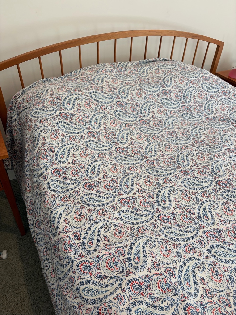 LL Bean Paisley Queen Comforter Cover/ Duvet Cover